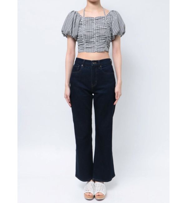 MERCURYDUO「クロップドシャーリングカットソー」|Tシャツ・カットソー|