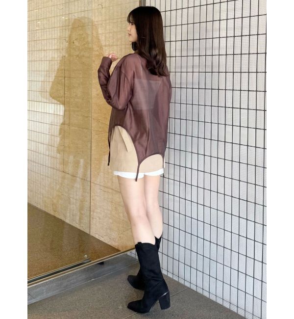 MERCURYDUO「ガーターデザインシャツ」|シャツ・ブラウス|