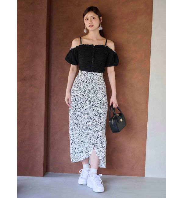 MERCURYDUO「【WEB限定カラーあり】アシメタックナロースカート」|スカート|