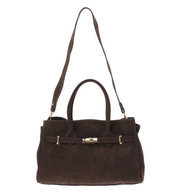 MERCURYDUO「【MILLELA FIRENZE】スエードハンドバッグ」|ハンドバッグ|