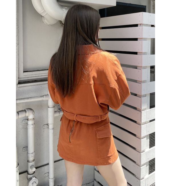 MURUA「ラップ風ミニスカート」|台形|