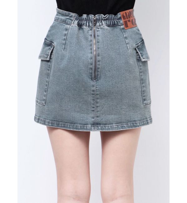 MURUA「ラップ風ミニスカート」|台形|