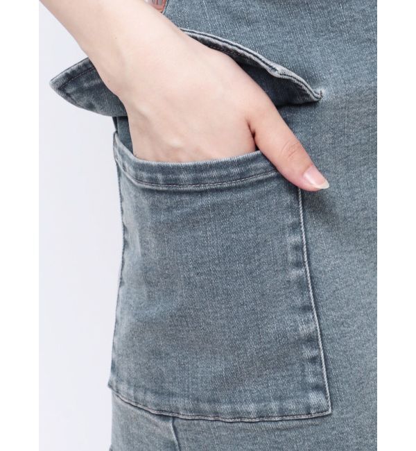 MURUA「ラップ風ミニスカート」|台形|