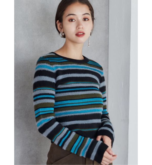 MURUA「シャギーミックスニット」|ニット・セーター|ブラック