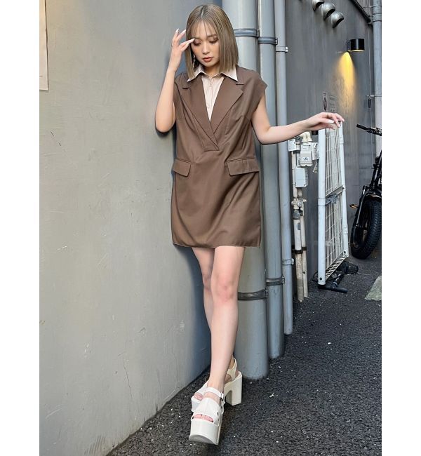 MURUA「2wayカットオフミニワンピース」|ワンピース|