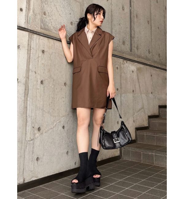 MURUA「2wayカットオフミニワンピース」|ワンピース|