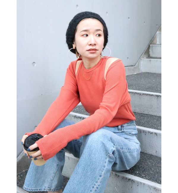 Ungrid「【WEB限定】レイヤードフィットロングスリーブTee」|Tシャツ・カットソー|