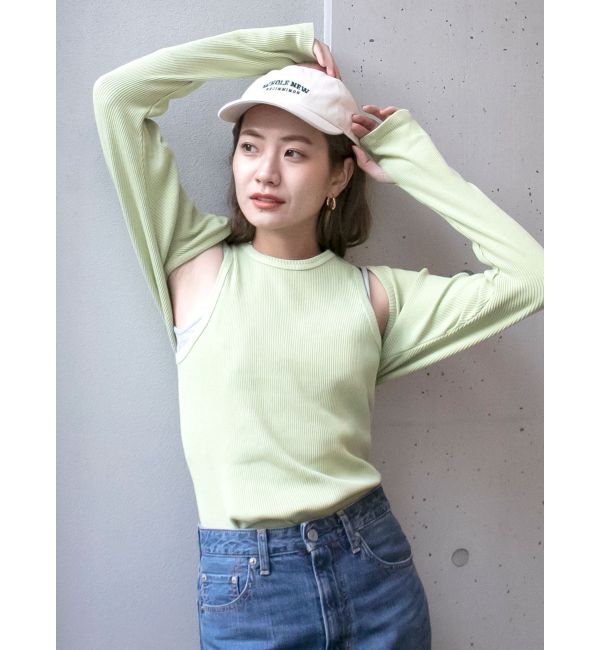 Ungrid「【WEB限定】レイヤードフィットロングスリーブTee」|Tシャツ・カットソー|