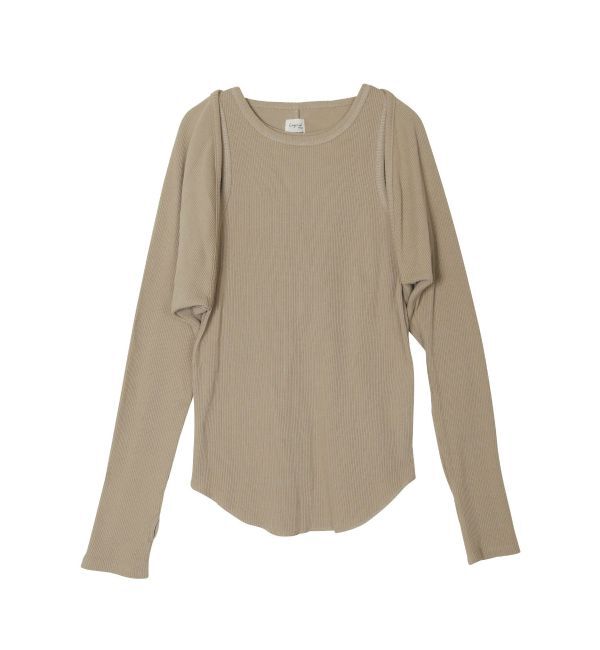 Ungrid「【WEB限定】レイヤードフィットロングスリーブTee」|Tシャツ・カットソー|