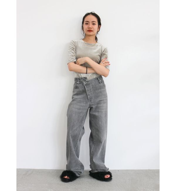 Ungrid「ベロアフィットTee」|Tシャツ・カットソー|