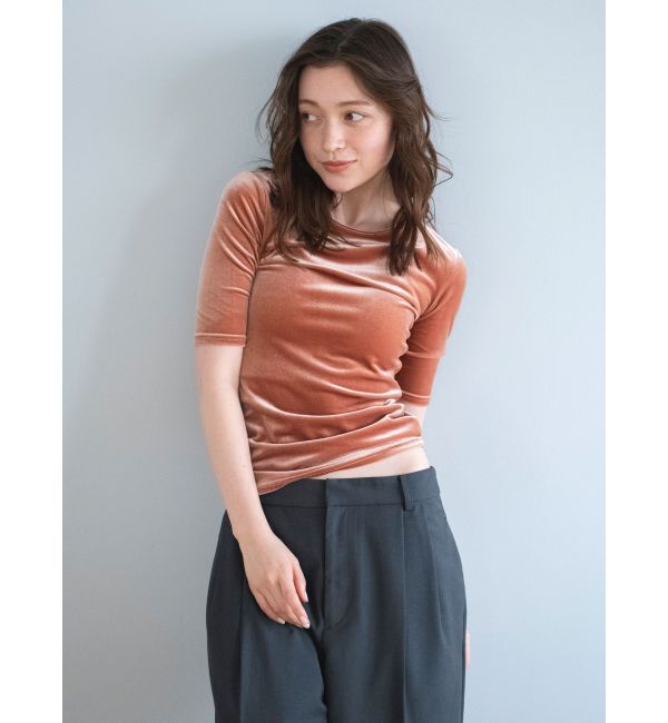 Ungrid「ベロアフィットTee」|Tシャツ・カットソー|