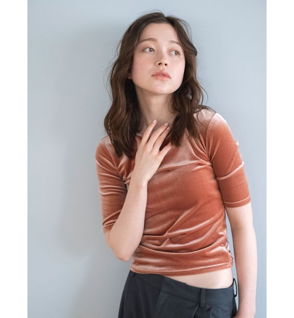 Ungrid「ベロアフィットTee」|Tシャツ・カットソー|