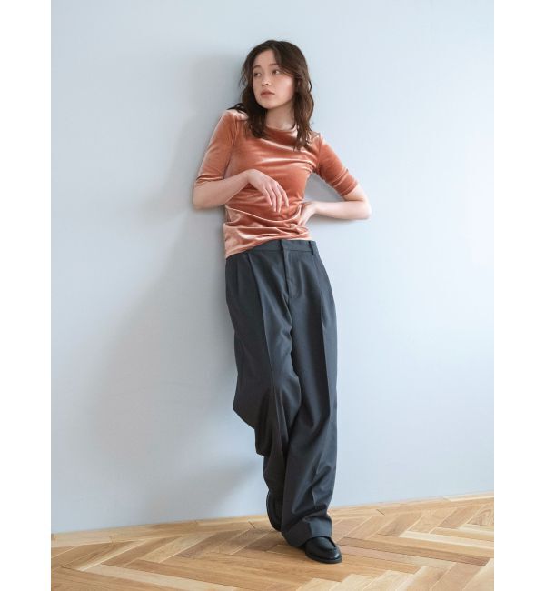 Ungrid「ベロアフィットTee」|Tシャツ・カットソー|