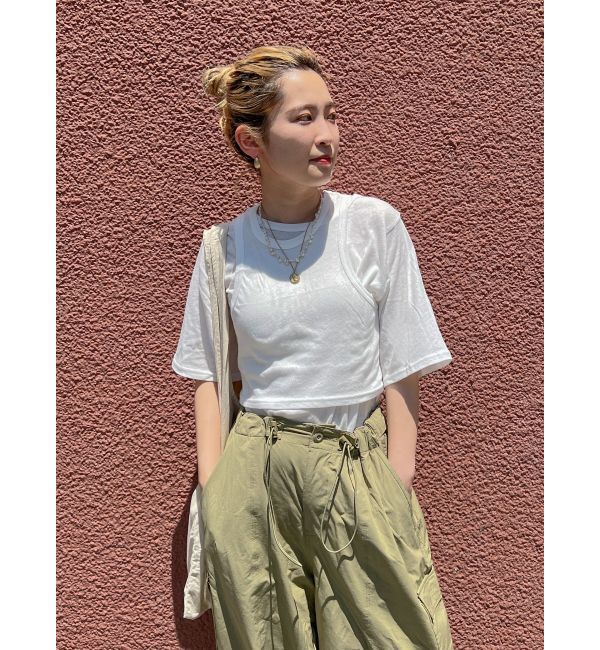 Ungrid「アメスリタンクレイヤードTee」|Tシャツ・カットソー|