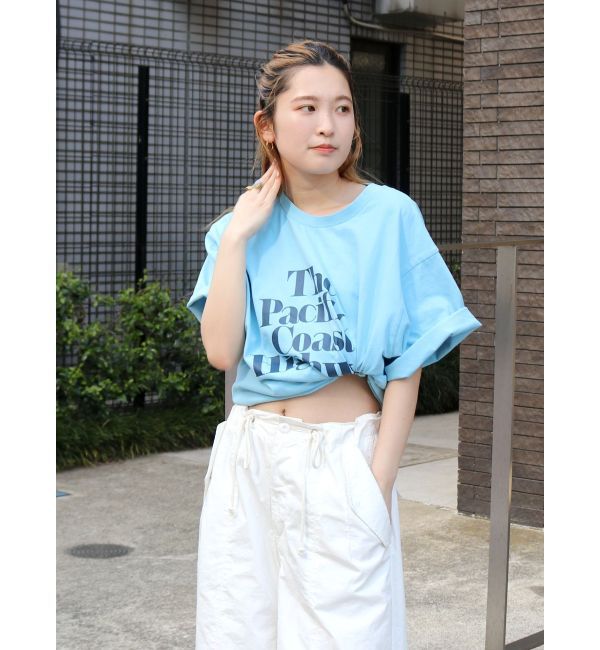 Ungrid「ヴィンテージウォッシュロゴビッグTee」|Tシャツ・カットソー|