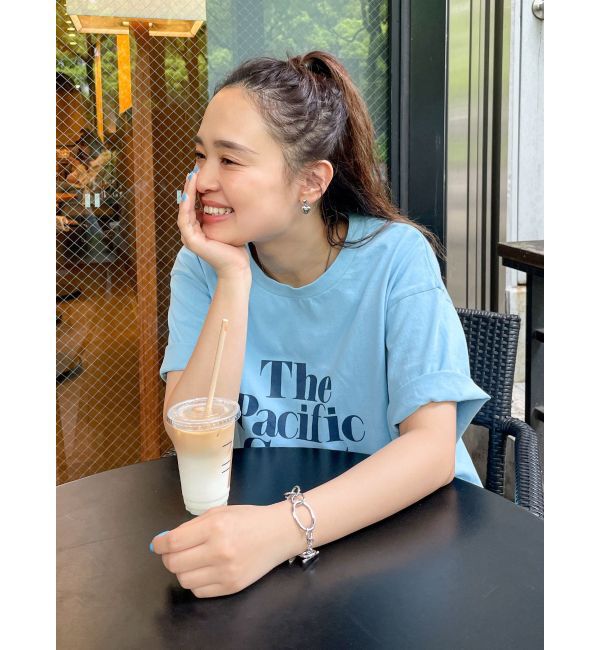 Ungrid「ヴィンテージウォッシュロゴビッグTee」|Tシャツ・カットソー|