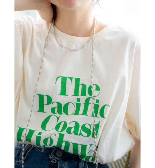 Ungrid「ヴィンテージウォッシュロゴビッグTee」|Tシャツ・カットソー|