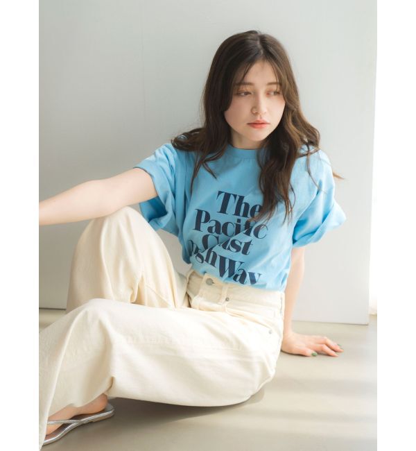 Ungrid「ヴィンテージウォッシュロゴビッグTee」|Tシャツ・カットソー|