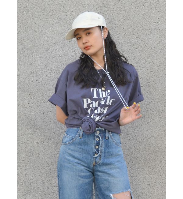 Ungrid「ヴィンテージウォッシュロゴビッグTee」|Tシャツ・カットソー|