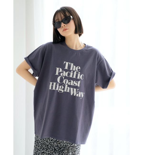 Ungrid「ヴィンテージウォッシュロゴビッグTee」|Tシャツ・カットソー|