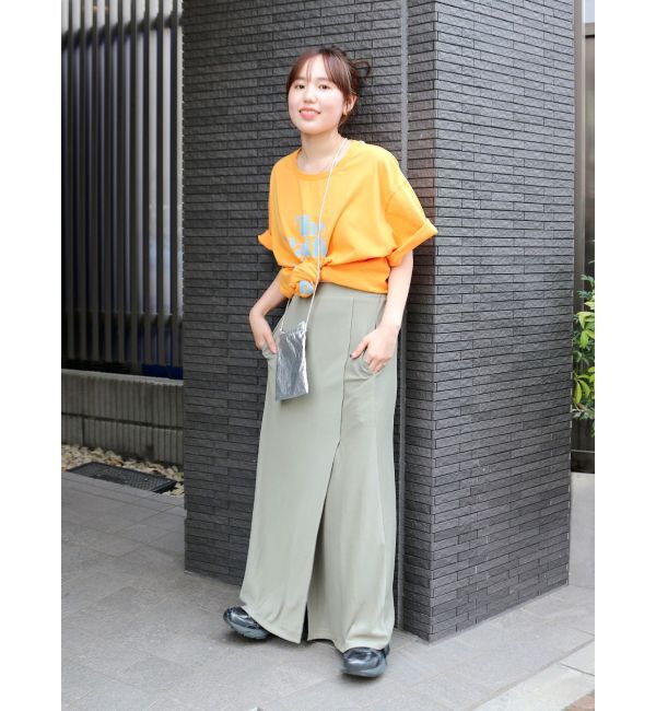 Ungrid「ヴィンテージウォッシュロゴビッグTee」|Tシャツ・カットソー|