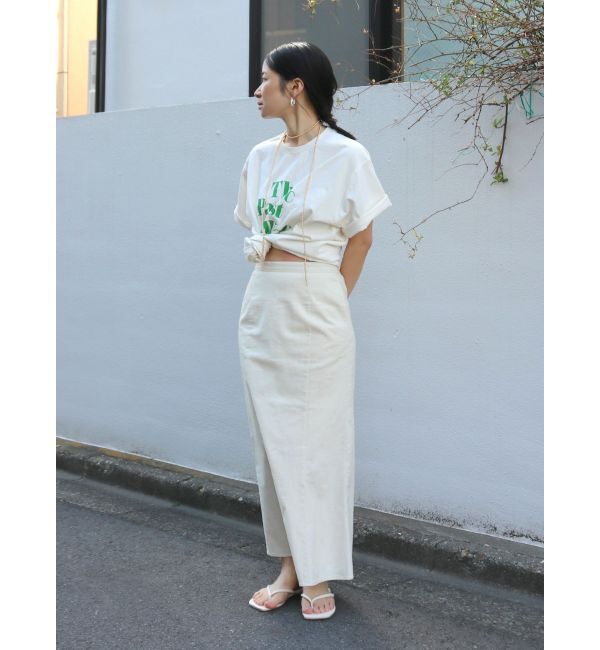 Ungrid「ヴィンテージウォッシュロゴビッグTee」|Tシャツ・カットソー|