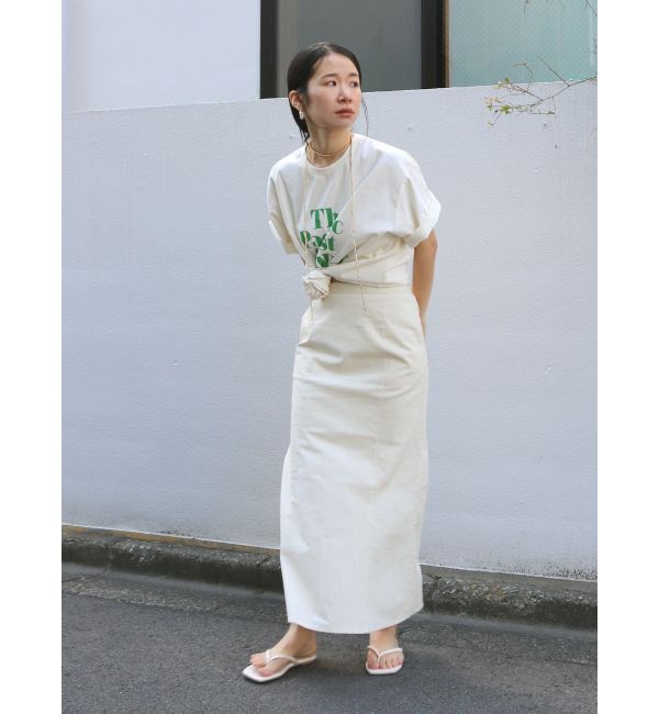 Ungrid「ヴィンテージウォッシュロゴビッグTee」|Tシャツ・カットソー|