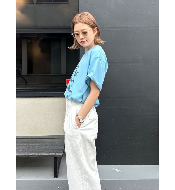 Ungrid「ヴィンテージウォッシュロゴビッグTee」|Tシャツ・カットソー|