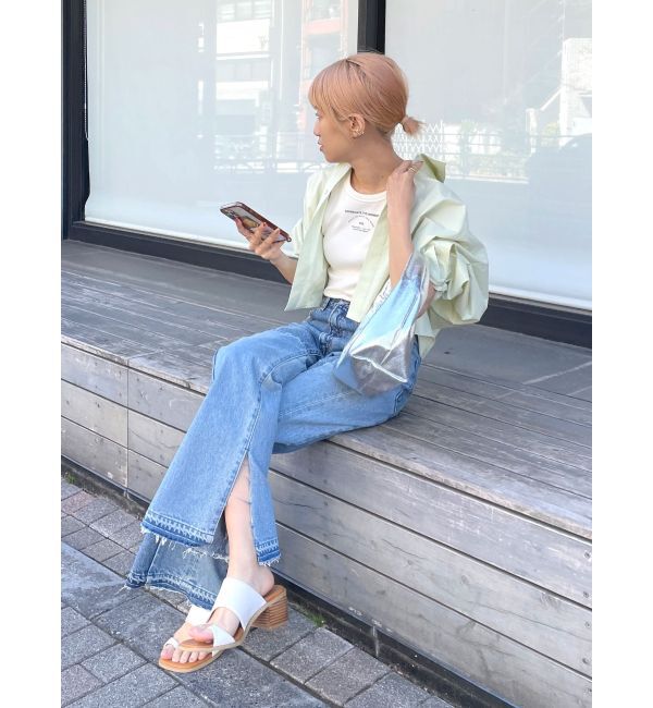 Ungrid「ロゴアメスリショートタンクトップ」|Tシャツ・カットソー|