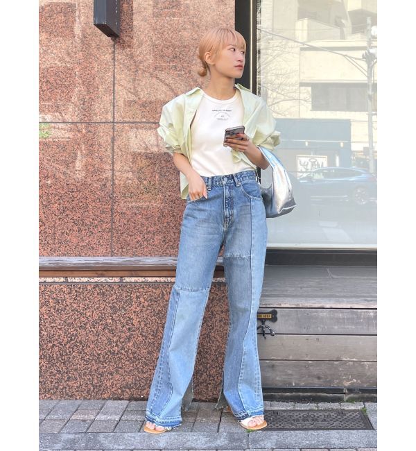 Ungrid「ロゴアメスリショートタンクトップ」|Tシャツ・カットソー|