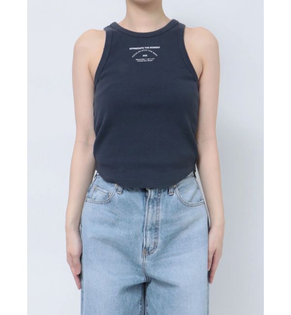 Ungrid「ロゴアメスリショートタンクトップ」|Tシャツ・カットソー|