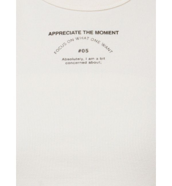 Ungrid「ロゴアメスリショートタンクトップ」|Tシャツ・カットソー|