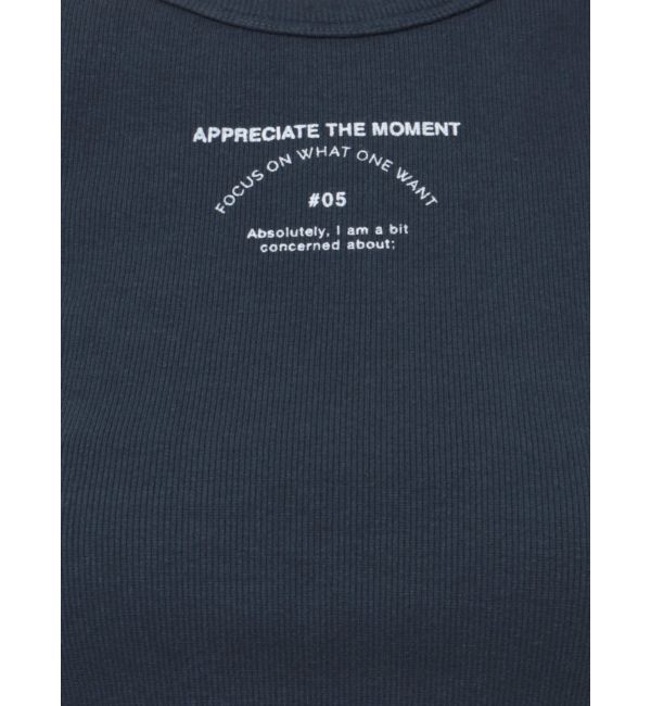 Ungrid「ロゴアメスリショートタンクトップ」|Tシャツ・カットソー|