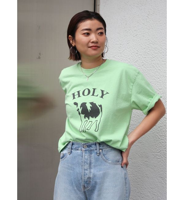 Ungrid「mixta別注 グラフィックロゴTee」|Tシャツ・カットソー|グリーン