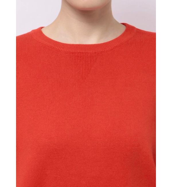 Ungrid「【WEB限定】スリーブタックスウェットライクルーズニット」|ニット・セーター|