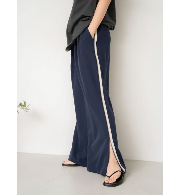 Ungrid「ラインデザインラフタックパンツ」|その他|