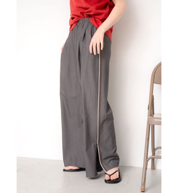 Ungrid「ラインデザインラフタックパンツ」|その他|