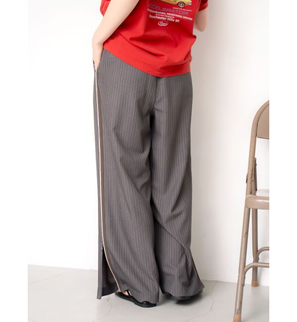 Ungrid「ラインデザインラフタックパンツ」|その他|