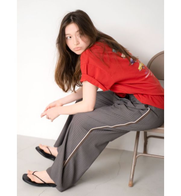 Ungrid「ラインデザインラフタックパンツ」|その他|