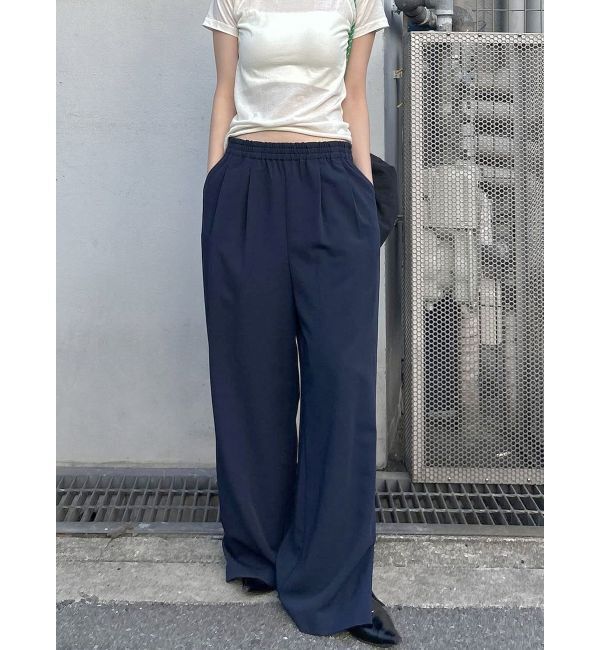 Ungrid「ラインデザインラフタックパンツ」|その他|