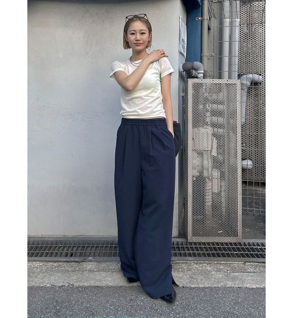 Ungrid「ラインデザインラフタックパンツ」|その他|