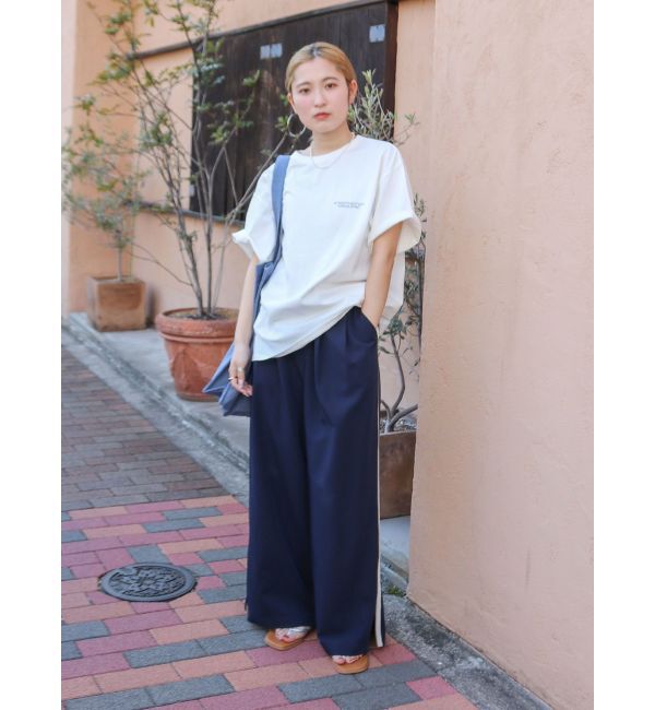 Ungrid「ラインデザインラフタックパンツ」|その他|