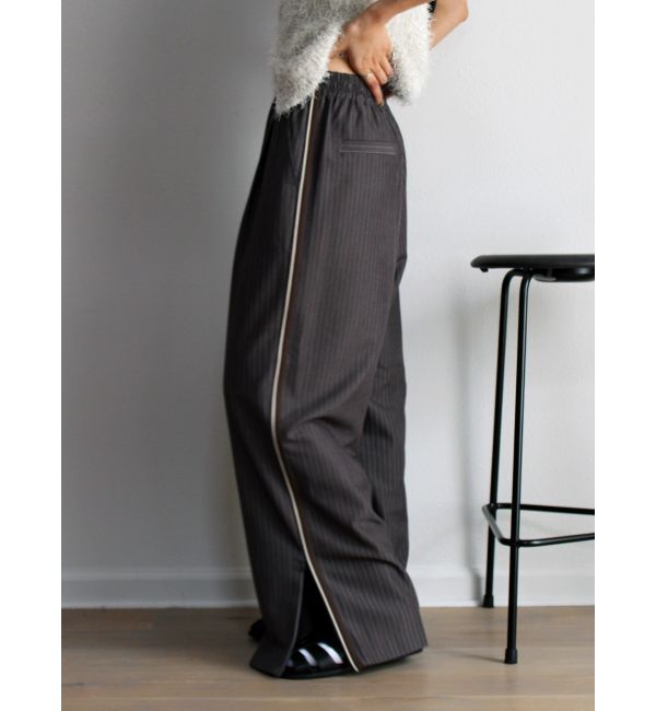 Ungrid「ラインデザインラフタックパンツ」|その他|