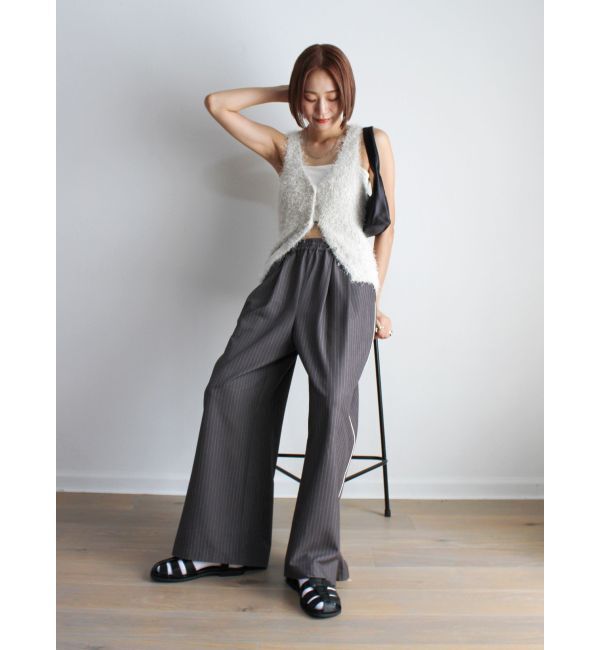 Ungrid「ラインデザインラフタックパンツ」|その他|