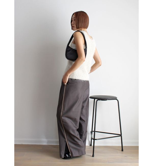 Ungrid「ラインデザインラフタックパンツ」|その他|