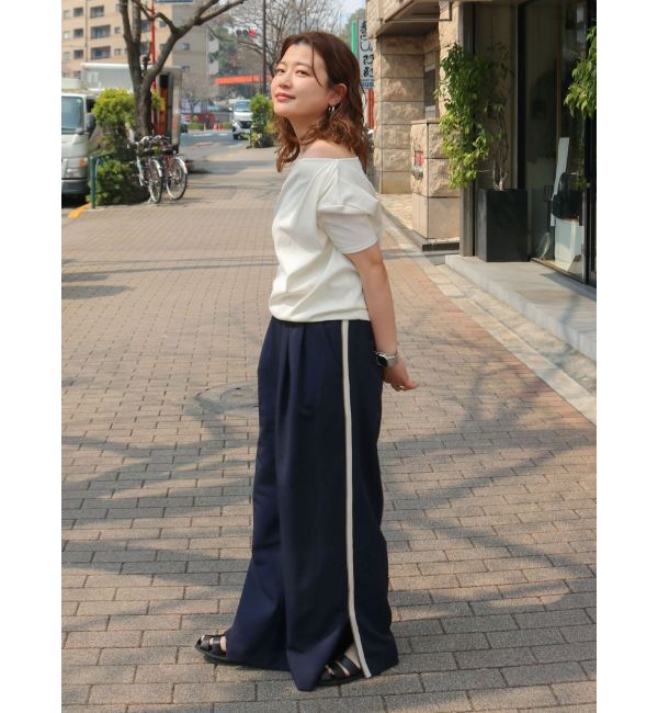 Ungrid「ラインデザインラフタックパンツ」|その他|