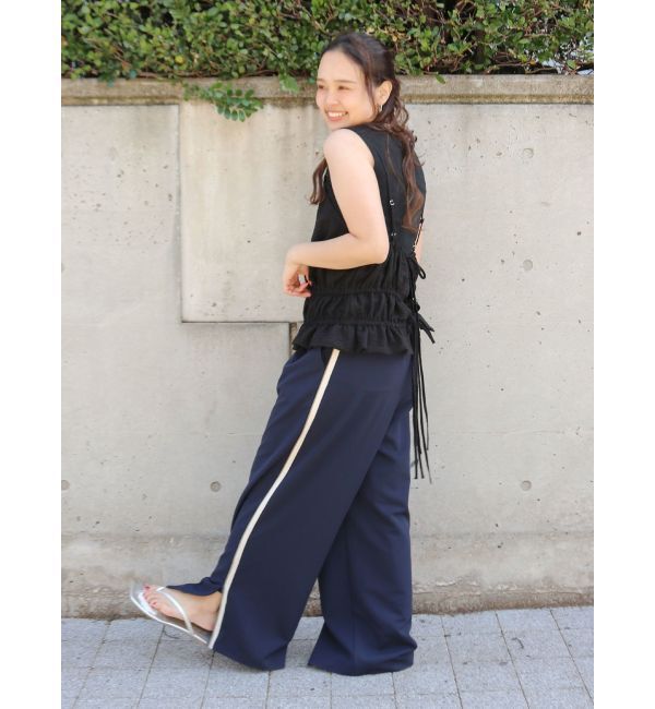 Ungrid「ラインデザインラフタックパンツ」|その他|