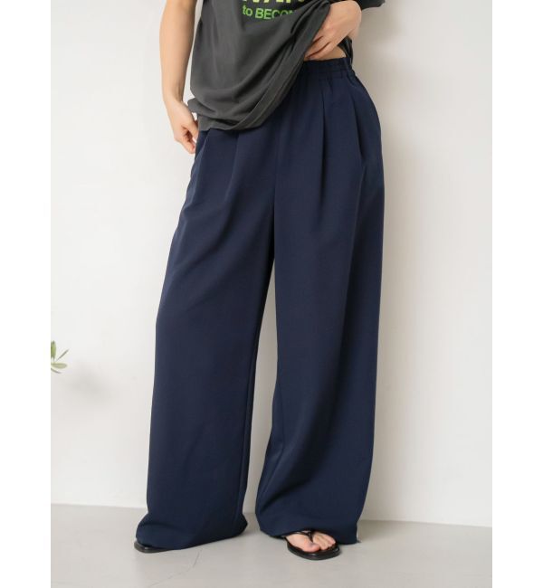 Ungrid「ラインデザインラフタックパンツ」|その他|