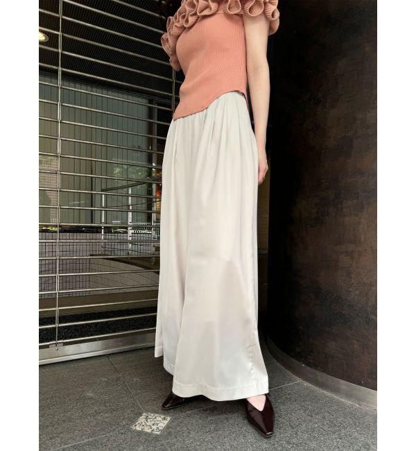 LAGUNAMOON「シルエットタックワイドパンツ」|その他|