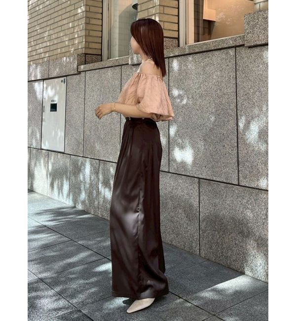 LAGUNAMOON「シルエットタックワイドパンツ」|その他|